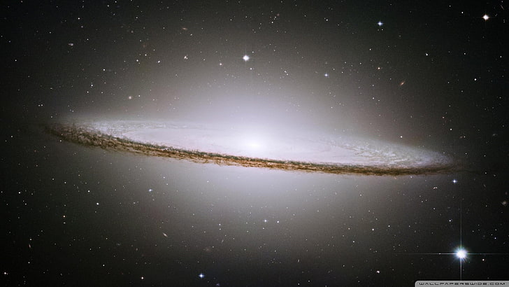 Sombrero Galaxy, galax, rymd, spiralgalax, NASA, stjärnor, rymdkonst, digital konst, HD tapet