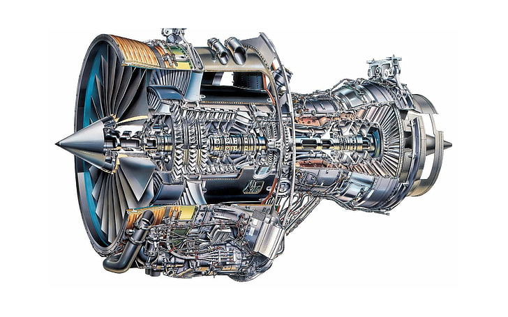 ilustrasi bagian kendaraan kelabu dan hitam bulat, mesin, pesawat terbang, latar belakang putih, sketsa, teknik, turbin, roda gigi, Wallpaper HD