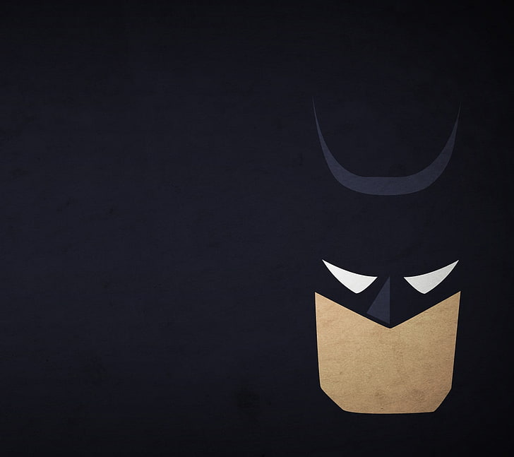 Batman wallpaper, Batman, DC Comics, minimalism, digital art, simple background, HD wallpaper
