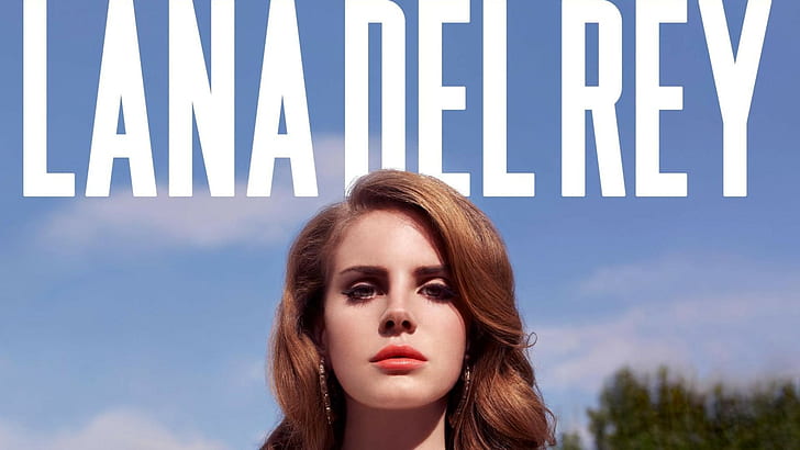 Lana del Rey, สาว, ใบหน้า, ตัดผม, แบบอักษร, วอลล์เปเปอร์ HD