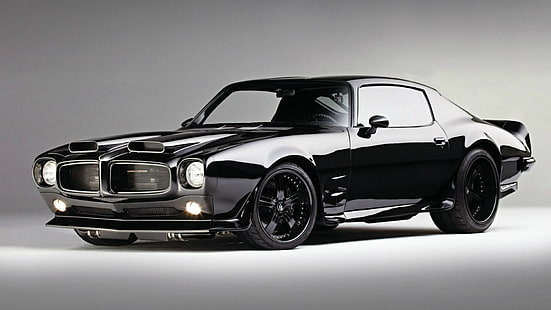 samochód, Pontiac Firebird, czarne auta, pojazd, Pontiac, Tapety HD HD wallpaper