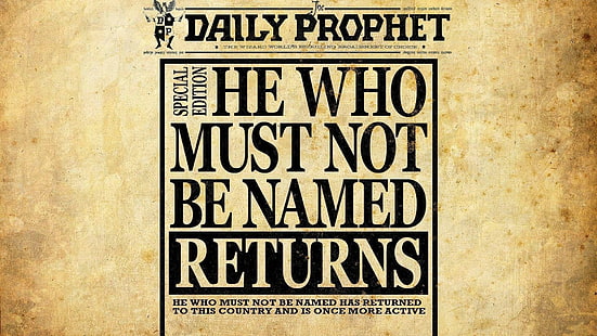 Daily Prophet special edition wallpaper, Harry Potter, Newspaper, HD wallpaper HD wallpaper