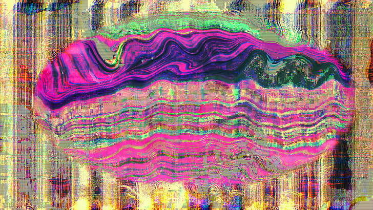 glitch art, LSD, abstract, HD wallpaper