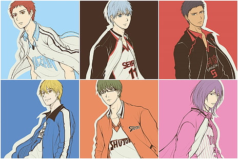 Akashi, Basuke, Kise, Kuroko, Midorima, Ryouta, Seijuurou, Shintarou, Tetsuya, Sfondo HD HD wallpaper