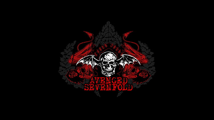 Avenged Sevenfold-logotyp, rock, avenged sevenfold, a7x, hard rock, heavy metal, HD tapet