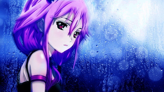 Yuzuriha Inori, rosa hår, Guilty Crown, anime, animeflickor, HD tapet HD wallpaper