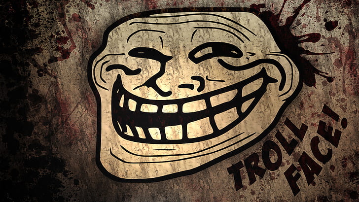 Modern Troll Face, face, modern, troll, funny, HD wallpaper