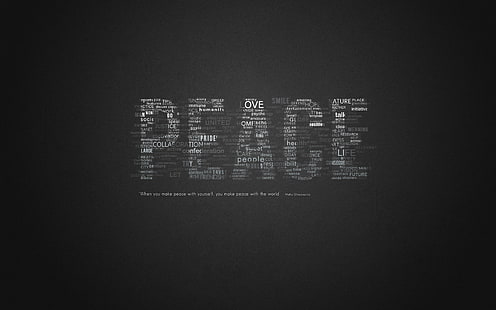 världen, ord, fred, citat, uttrycket, HD tapet HD wallpaper