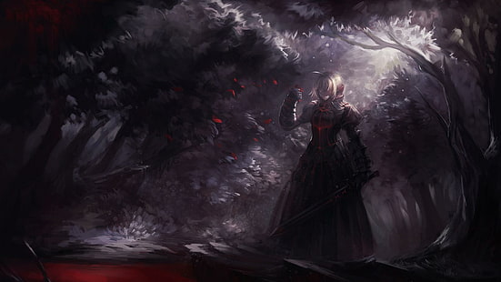 Sabre Alter - Fate-stay night, anime, 1920x1080, fate-stay night, saber alter, Tapety HD HD wallpaper