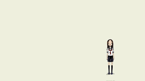 أنيمي ، فتيات أنيمي ، كاراكاي جوزو نو تاكاجي ، شعر طويل ، مانغا ، سان ، زي مدرسي ، تلميذات ، سويشيرو ياماموتو ، تاكاجي، خلفية HD HD wallpaper