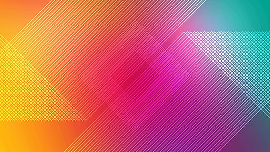ลายเส้นที่มีสีสันรูปทรงเรขาคณิต, วอลล์เปเปอร์ HD HD wallpaper