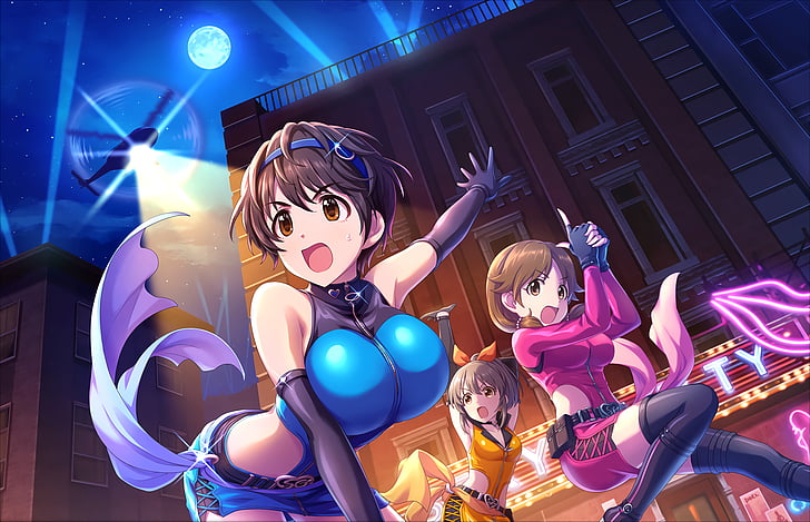 Anime, The Idolmaster: Cinderella Girls Starlight Stage, Sanae Katagiri, Shizuku Oikawa, Yuko Hori, HD wallpaper