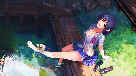 weiblicher Anime Charakter 3D Wallpape, Anime Girls, Sonoda Umi, Love Live !, Spaltung, HD-Hintergrundbild HD wallpaper
