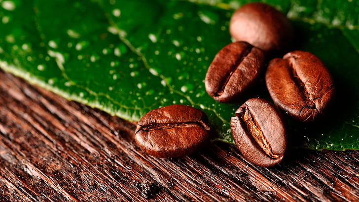 Coffee beans close-up, Coffee, Beans, HD wallpaper