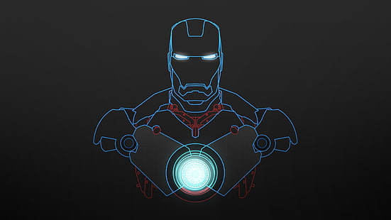 Iron Man тапет, абстрактно, чертежи, Iron Man, Marvel Comics, HD тапет HD wallpaper