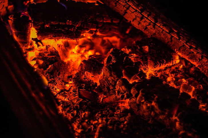 quema de carbón, hoguera, ceniza, fuego, carbón, arder sin llama, Fondo de pantalla HD