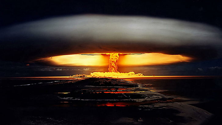 atom bombası, patlama, patlama, bomba, HD masaüstü duvar kağıdı