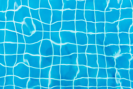 pool, ripples, swimming pool, tiles, top view, water, water surface, HD wallpaper HD wallpaper