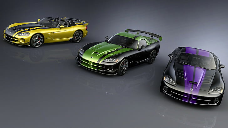 автомобиль, Dodge, суперкар, Viper, кабриолет, быстрый, Dodge SRT Viper GTS, агрессивный дизайн, смелые линии, высокопроизводительный, внушительный, SRT Viper GTS, три мечты о потреблении, кабриолет, HD обои