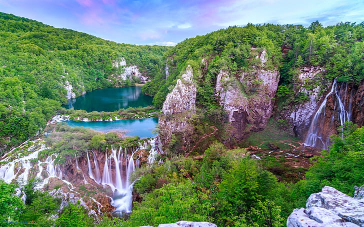 Plitvice Falls อุทยานแห่งชาติ Plitvice โครเอเชียภาพพื้นหลัง HD 2560 × 1600, วอลล์เปเปอร์ HD