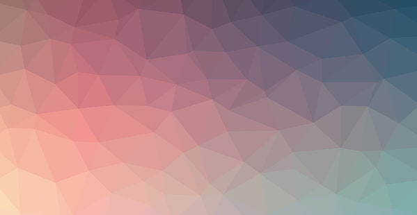 segitiga, abstrak, gradien, gradien lunak, Linux, biru, violet, merah, oranye, Wallpaper HD HD wallpaper
