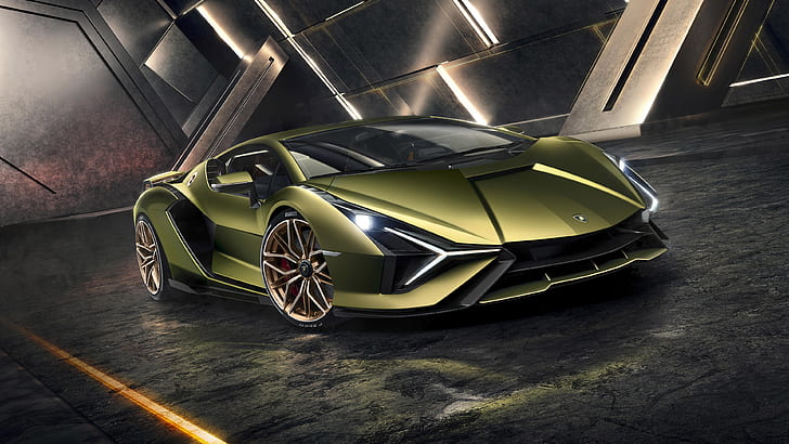Lamborghini Sian, araç, araba, süper arabalar, HD masaüstü duvar kağıdı