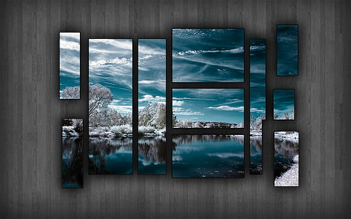التلوين الانتقائي ، إطارات الصور، خلفية HD HD wallpaper