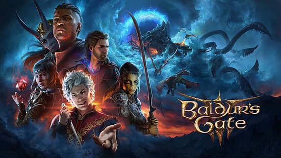 Baldur's Gate 3, วิดีโอเกม, สตูดิโอ Larian, พ่อมดแห่งชายฝั่ง, เกมพีซี, วิดีโอเกมอาร์ต, วอลล์เปเปอร์ HD HD wallpaper