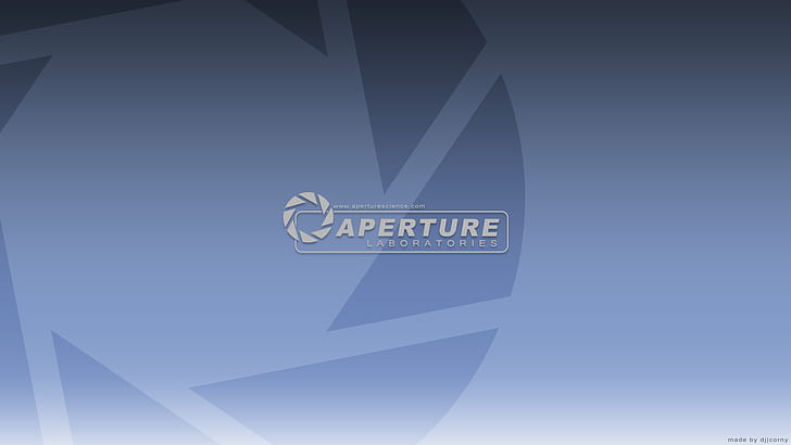 Aperture Portal HD ، شعار الفتحة ، ألعاب الفيديو ، البوابة ، الفتحة، خلفية HD