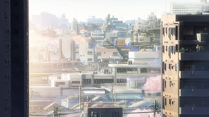 anime, Japan, The Garden of Words, cityscape, HD wallpaper