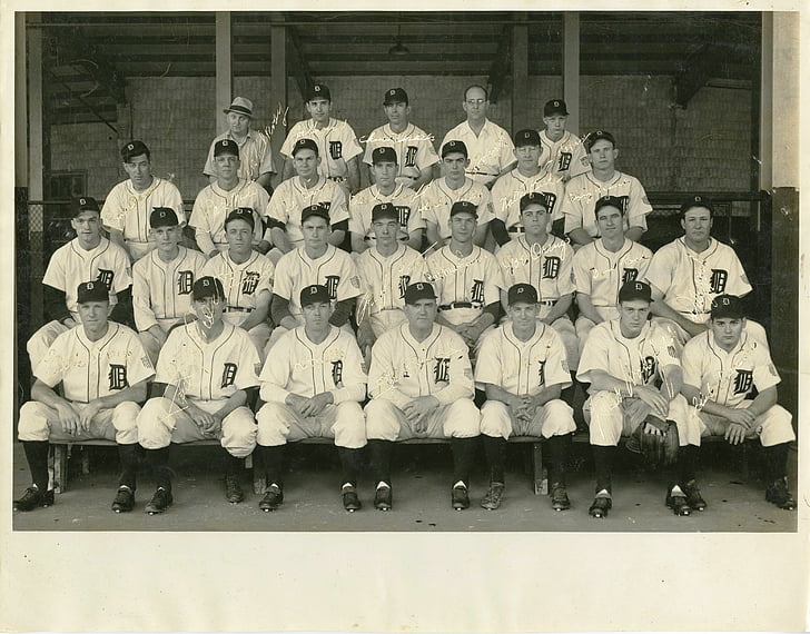 1944 ، البيسبول ، ديترويت ، MLB ، النمور، خلفية HD