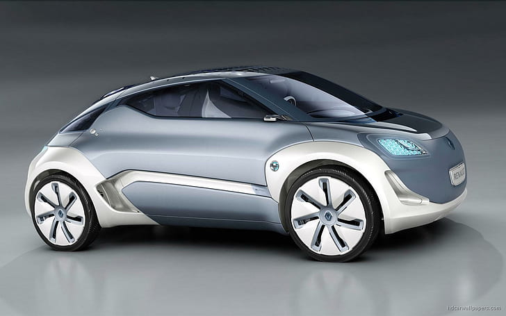 Renault Zoe ZE Concept 2, gray beetle car, concept, renault, cars, HD wallpaper