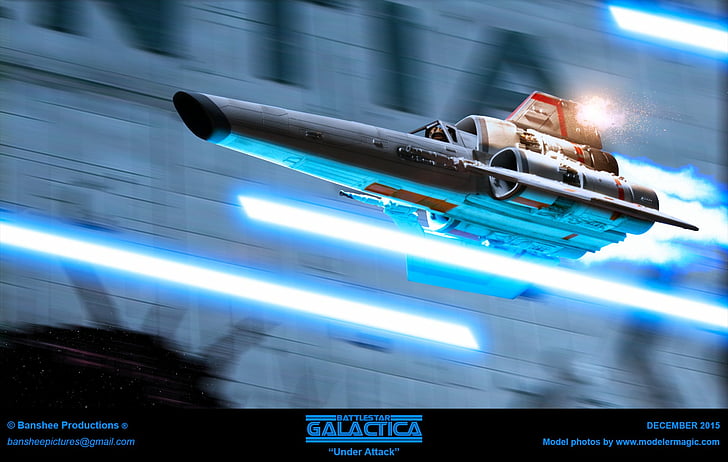 Battlestar Galactica, Battlestar Galactica (2003), Viper Kolonial, Pesawat Luar Angkasa, Wallpaper HD