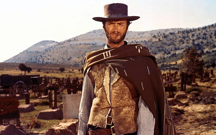 cowboy actor, Clint Eastwood, western, movies, HD wallpaper