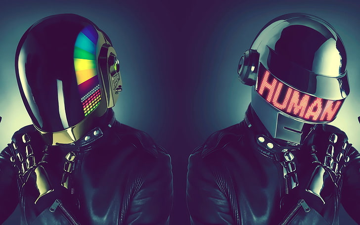 Daft Punk digital tapet, Daft Punk, musiker, musik, HD tapet
