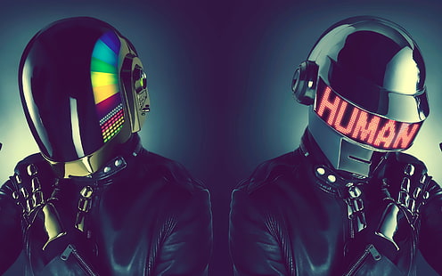 Daft Punk digitale Tapete, Daft Punk, Musiker, Musik, HD-Hintergrundbild HD wallpaper