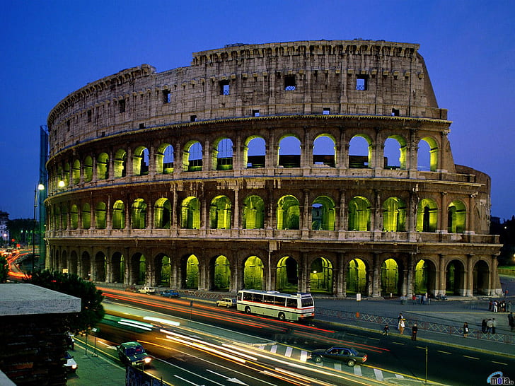 architektura, budownictwo, starożytne, Rzym, Koloseum, Tapety HD