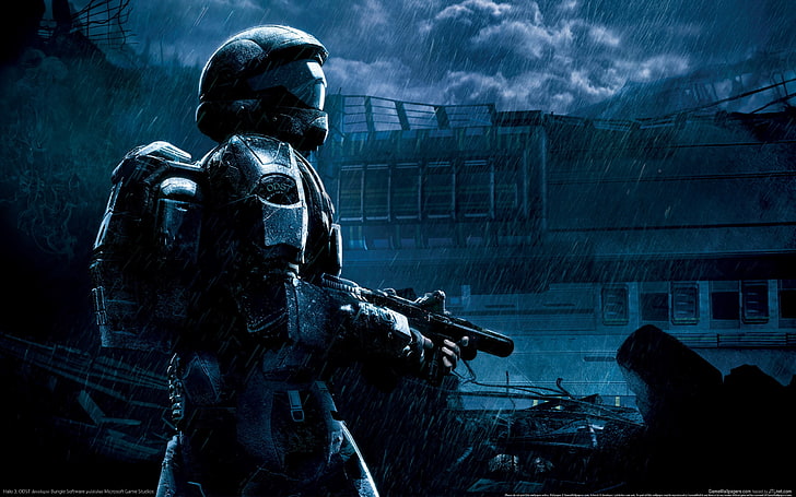 Halo dijital oyun duvar kağıdı, Halo 3: ODST, Halo, video oyunları, Halo 3, HD masaüstü duvar kağıdı