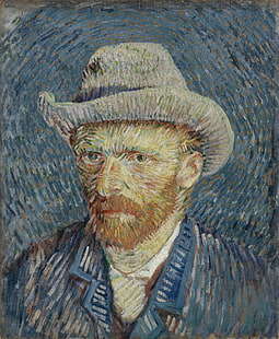 Vincent van Gogh, autoritratti, pittura ad olio, pittura, Sfondo HD HD wallpaper