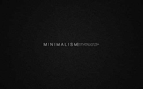 minimalizm, mrok, sztuka cyfrowa, typografia, tekst, proste tło, Tapety HD HD wallpaper