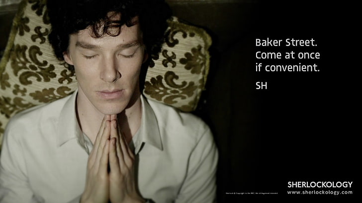 Benedict Cumberbatch, Benedict Cumberbatch, Sherlock, schloss die Augen, HD-Hintergrundbild