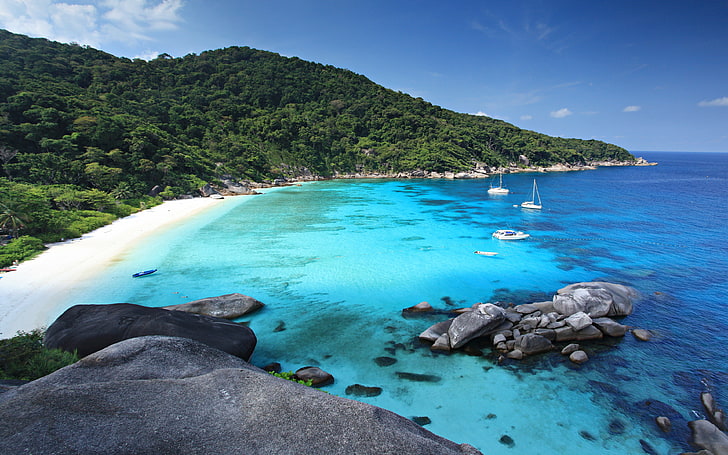 หมู่เกาะสิมิลันกลุ่มเกาะในทะเลอันดามันประเทศไทย 3840 × 2400, วอลล์เปเปอร์ HD