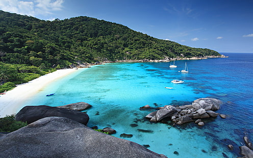 หมู่เกาะสิมิลันกลุ่มเกาะในทะเลอันดามันประเทศไทย 3840 × 2400, วอลล์เปเปอร์ HD HD wallpaper