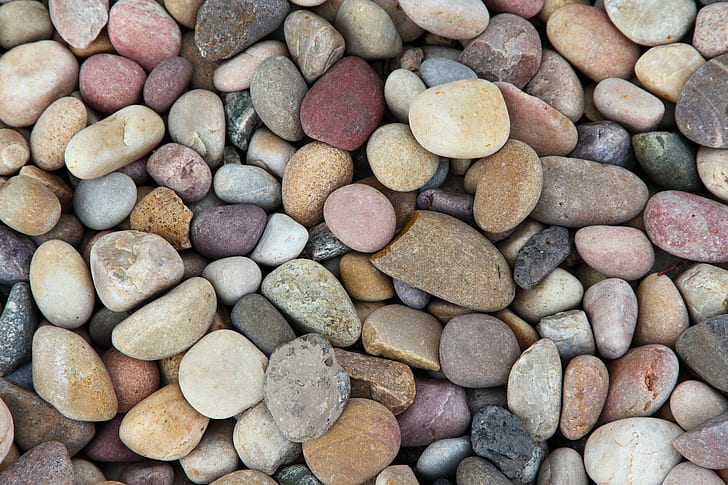 pebbles, stones, stone, texture, sea, pebble, HD wallpaper