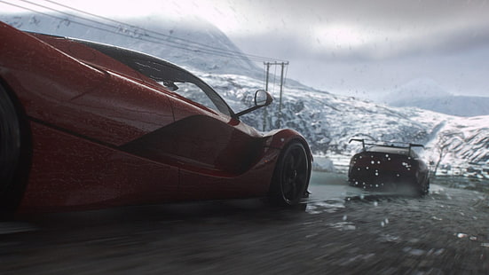 Videospiele, Driveclub, Ferrari, Ferrari 599XX, Ferrari LaFerrari, Rennsport, HD-Hintergrundbild HD wallpaper