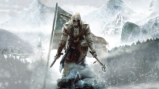 Amerikanische Revolution, Assassins Creed III, Connor Kenway, Videospiele, HD-Hintergrundbild HD wallpaper