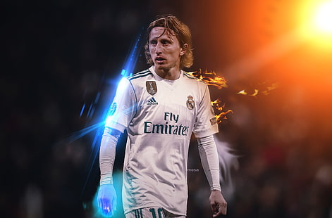 luka modric - Real Madrid, Sports, Football, footballer, HD wallpaper HD wallpaper