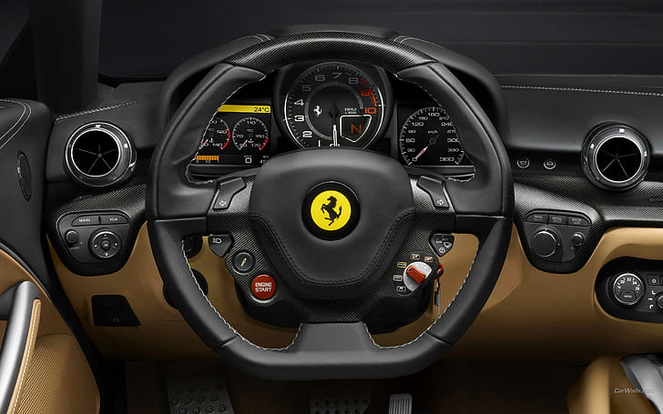Ferrari F12 Berlinetta Interior Gauges Dash Dashboard HD, cars, ferrari, interior, dash, gauges, berlinetta, f12, dashboard, HD wallpaper