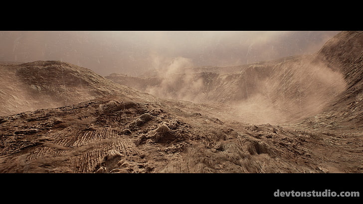 desierto, CGI, Fondo de pantalla HD