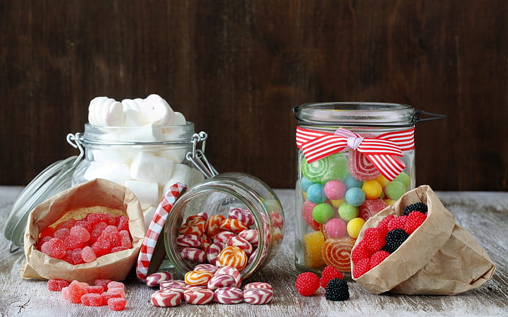 Einige Süßigkeiten, Süßigkeiten, HD-Hintergrundbild
